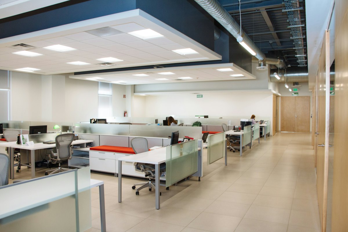 Commercial lighting installation